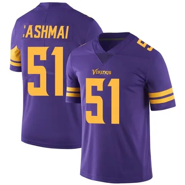 Men's Blake Cashman Minnesota Vikings Limited Purple Color Rush Jersey