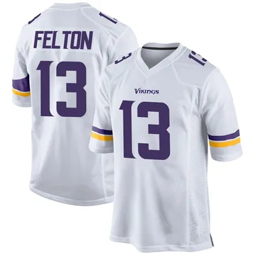 Men's Tai Felton Minnesota Vikings Game White Jersey